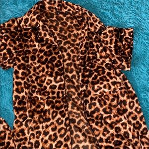 Satin Cheetah print set